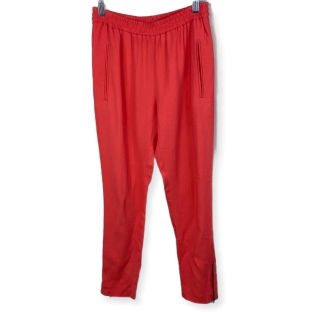 Stella McCartney‎ Tamara Trousers Coral Red Womens Size 38 or US Size 4 Pants - Picture 4 of 15